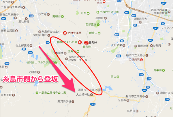 糸島峠MAP